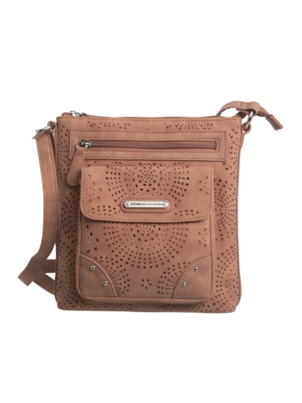 Lot of 4 NWT Stone Mountain USA Perforated Suede Crossbody Bag MSRP $69-$59 ea - Picture 3 of 11